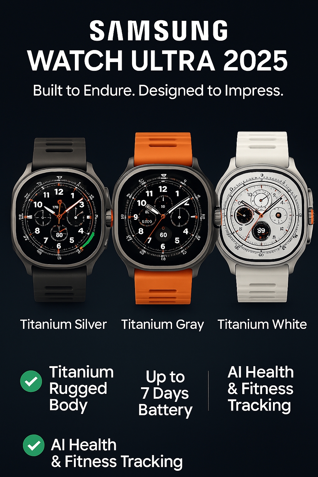 Samsung Watch Ultra 2025 – The Rugged Flagship Smartwatch for the Ultimate Explorer