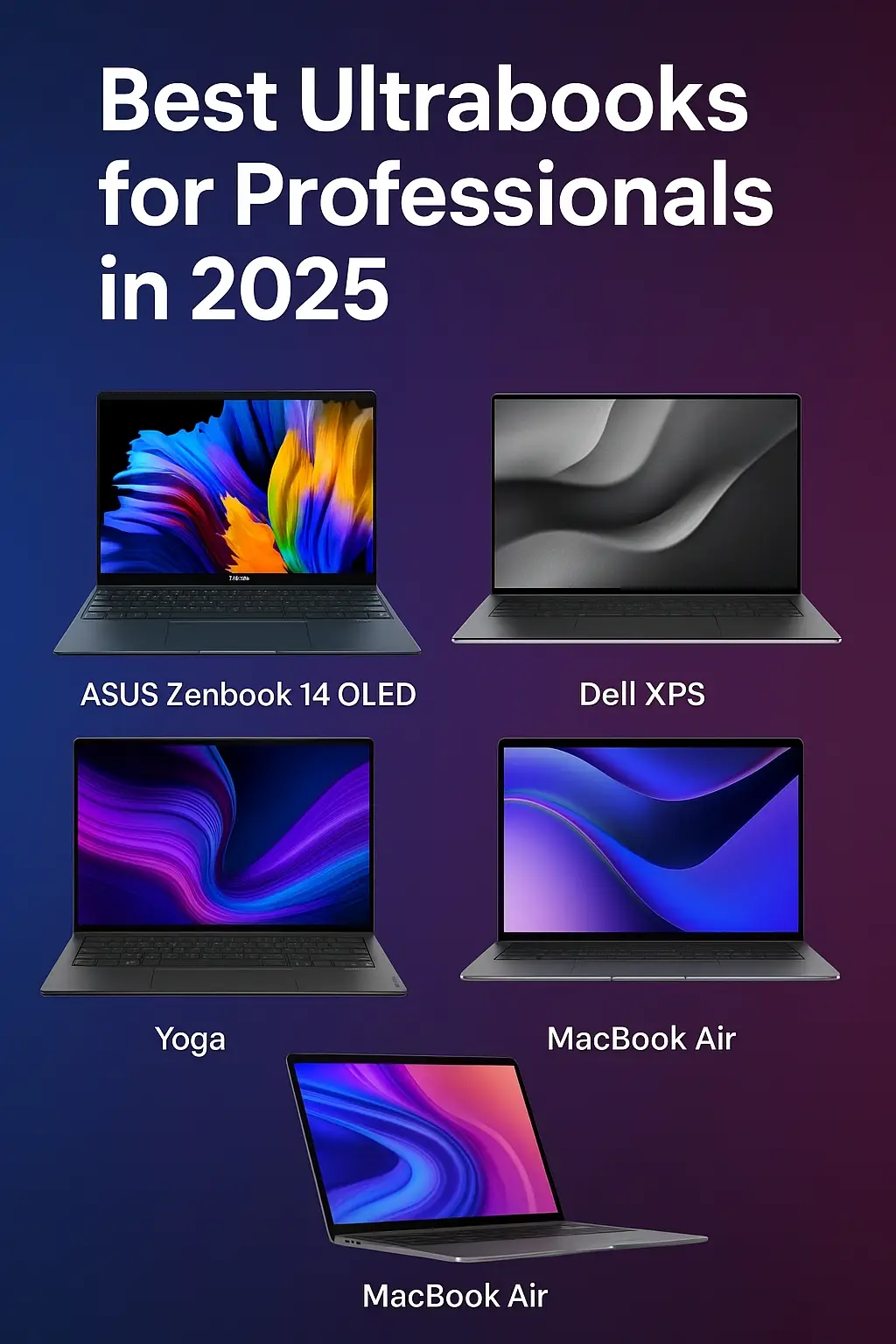 Best Ultrabooks for Professionals in 2025