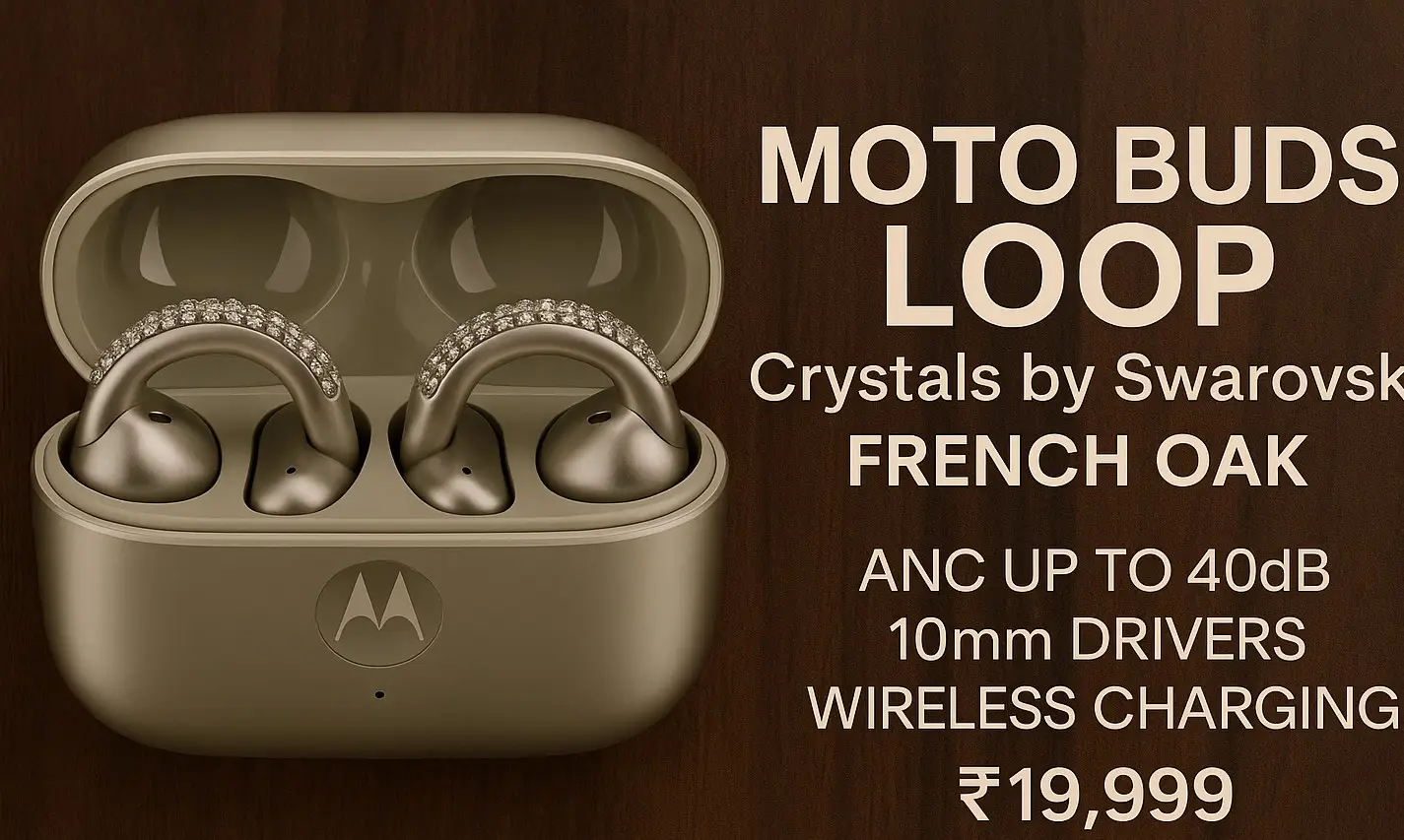 Moto Buds LOOP Crystals by Swarovski French Oak Edition: Full Specifications, Features & Price