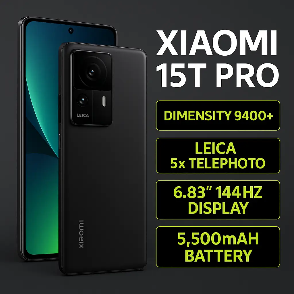 Xiaomi 15T Pro — Dimensity 9400+, Leica 5x Telephoto
